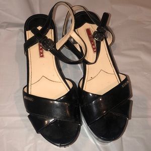 Prada wedged shoes
